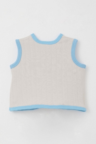 Breeze Erkek Bebek Yelek Düğmeli 0-9 Ay, Taş Taş