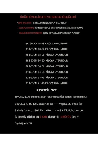 Lavajeans Ramrod Full Likralı Kışlık Kalın Kumaş Siyah Skinny Jean Pantolon-beden Tablomuza Bakınız Siyah