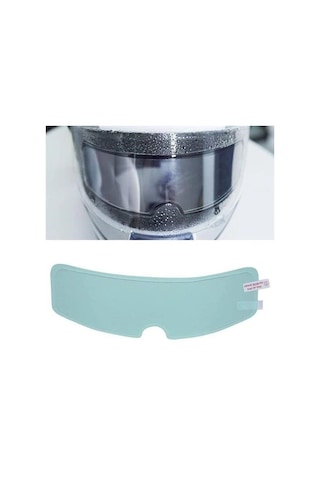 Buffer Buğu Önleyici Motosiklet Kaskı Vizörü Su Geçirmez Dayanıklı Çizik Koruma Lens Filmi Çok Renkli