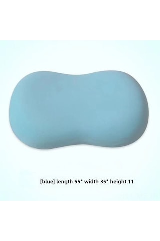 Mufunye Kedi Karın Desenli Ultra Yumuşak Hafıza Köpük Yastık - Boyun Ve Omuz Desteği İle Uyku Kalitesini Artırır, 35x55cm 650g Mavi, Toptan Alım Seçeneği Mavi