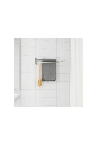 Ikea Brogrund Havluluk 43-63 X 3 X 15 Cm Krom
