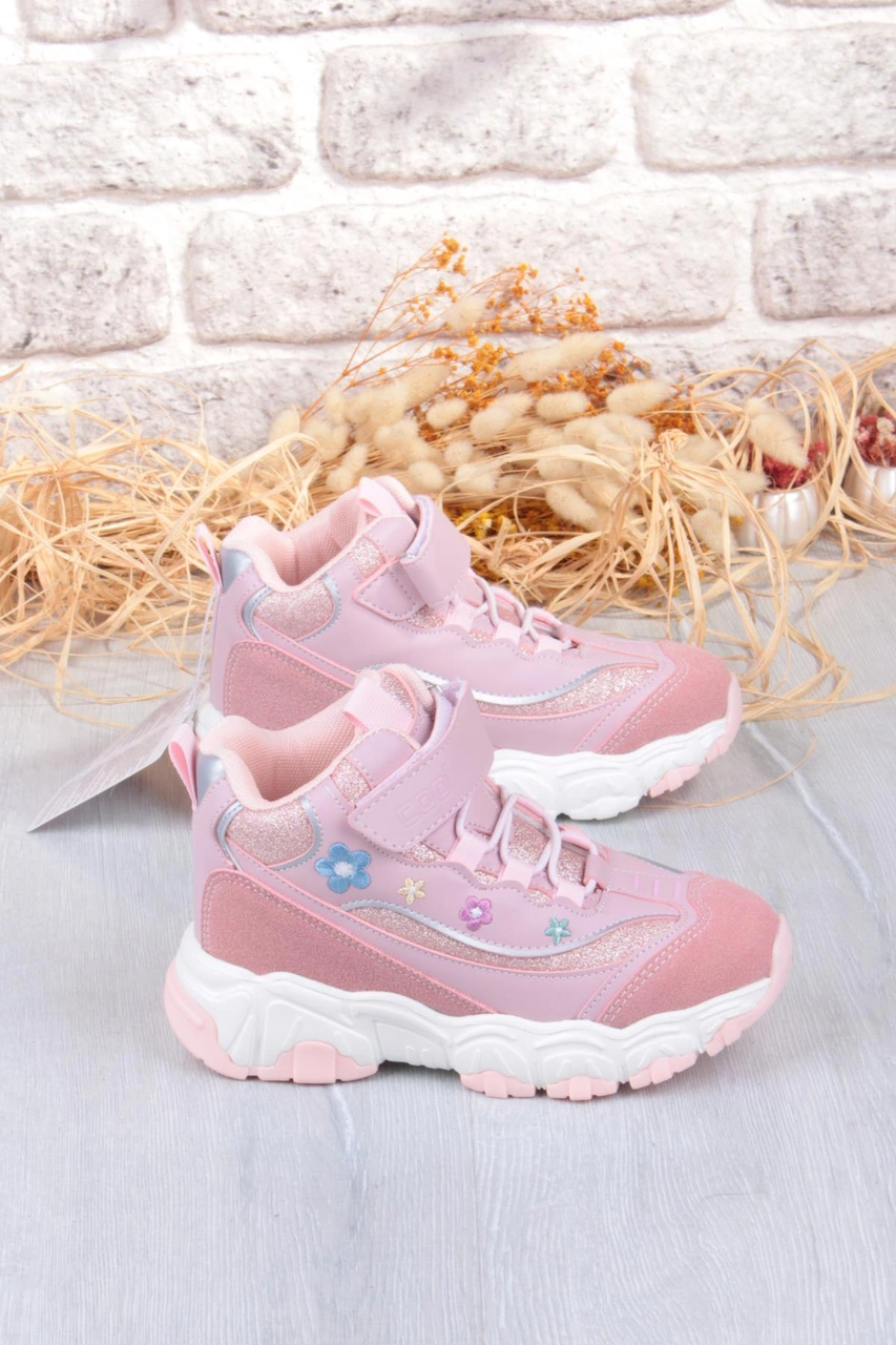 Fort Cool Bella Rahat Sıcak Astar Kaymaz Taban Kız Çocuk Bot Pudra