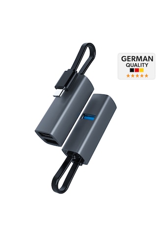 Woyax 5 İn 1 Type-c Usb Hub Çoklayıcı Dönüştürücü Converter Usb 3.0 2x Usb 2.0 Sd Microsd Tf Kart Okuyucu Macbook Laptop Ve Tablet Uyumlu