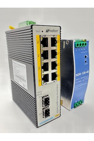 Endüstriyel Poe Switch Harici Adaptör Dahil