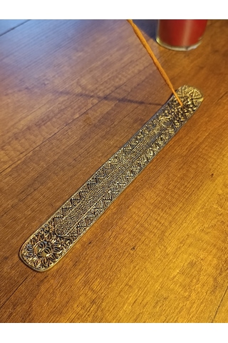 Güneş Sembollü Alimünyum Çubuk Tütsülük Gold