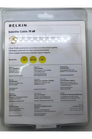 Belkin Uydu Çanak Anten Kablosu 5 Metre