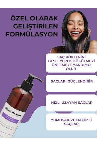 Pink Magic Keratin & Biotin Saç Dökülmesine Karşı Güçlendirici Bakım Şampuanı 400 ML