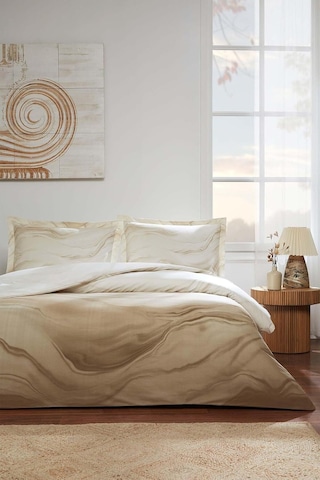 Özdilek Opal Waves Çift Kişilik Nevresim Takımı Krem 200x220 Cm%100 Pamuk, 3109 Çok Renkli