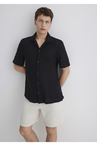 Mavi - Siyah Gömlek 0211598-71379 Siyah