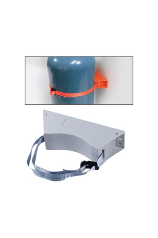 Suntek Güçlü Kayışlı Gaz Tüpü Braketi Aksesuarı Gri