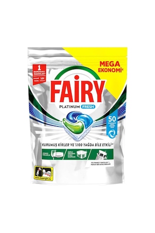 Fairy Platinum Fresh Bulaşık Makinesi Kapsülü 50 Yıkama