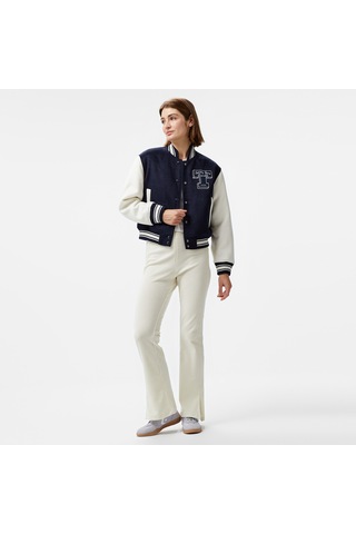 Tommy Jeans Letterman Kadın Mavi Ceket Düz Dw0dw18845 Mavi
