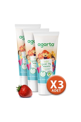 Agarta Doğal Çocuk Diş Macunu 3 x 75 ML