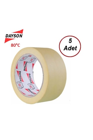 Dayson 5 Adet Dayson Maskeleme Bandı Kağıt Bant 48 Mmx35 Mt