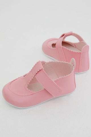 Bebiccino Kız Bebek Patik Ayakkabı Cırtlı 18-19 Numara, Pembe