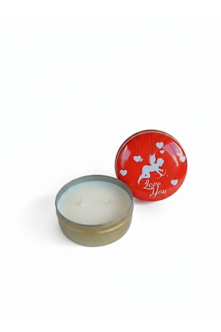 Forest Soul Sedir & Sandal Ağacı Kokulu El Yapımı Soya Mumu Happy Blaze Candle Kırmızı