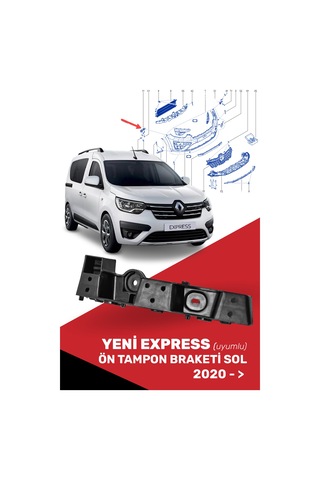Cnd Yeni Express Ön Tampon Ayak Braketi Sol, 622231730r