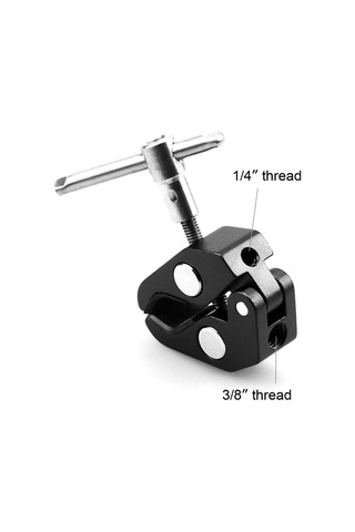 Smallrig 735 Süper Kelepçe 1/4 ''ve 3/8'' Dişliler Siyah