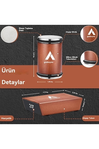 Maoyaya Rulo Profesyonel Bıçak Bileme Aleti - 15/20 Manyetik Açı, Elmas Taşlama Diski, Endüstriyel