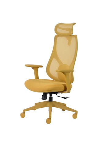 Rio Ergonomik Çalışma Koltuğu Sarı