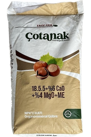 Çotanak 18 5 5 Npk'lı Organomineral Organik Gübre 25kg