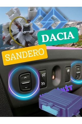 Yerlikit Dacia Sandero Cam Modülü Orta Konsoldan Kontrol Edilenl