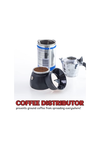 Moka Kahve Makinesi İçin Kahve Dağıtıcısı, Bialetti Moka Pot Ocak Üstü Demleyiciyle Uyumlu, Moka E İçin Kahve Dozaj Hunisi Diğer