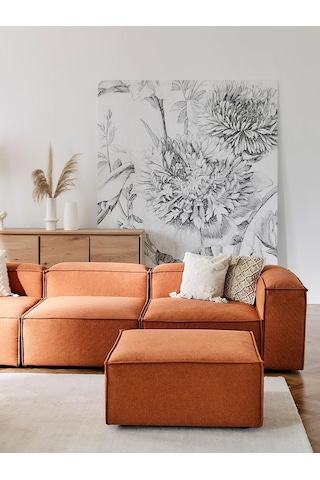 Nex 4 Modül Modüler L Köşe Koltuk Takımı Kiremit