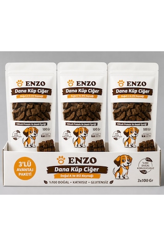 Enzo Dana Küp Ciğer Avantaj Paketi 3x100 Gr.