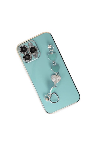 Apple Uyumlu iPhone 14 Pro Max Kılıf Esila Silikon Su Yeşili,