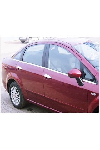 Famsotomotiv Fiat Linea Krom Cam Çıtası 8 Prç. 2007 Ve Üzeri P.Çelik