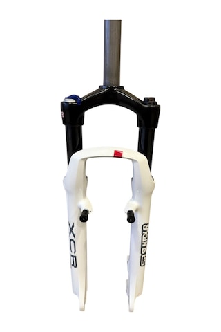 Sr Suntour Xcr 26" Jant Kilitlenebilir Bisiklet Maşası 1-1/8 Qr Amortisörlü Maşa V-fren Disk Fren Beyaz