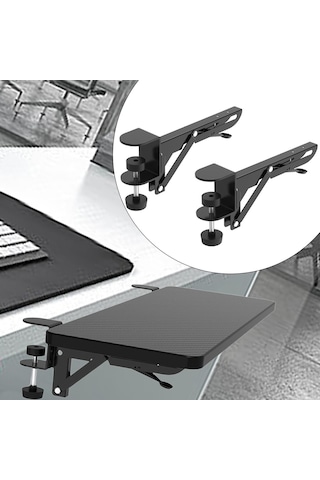 Homyl 2 Adet Masa Genişletici Kelepçesi Evrensel Klavye Tepsisi