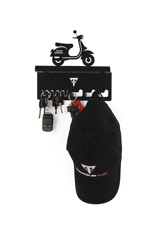 Torque-MX Metal Dekoratif Anahtar Askısı EA12 Siyah