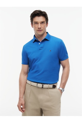 Tommy Hilfiger 1985 Regular Polo Erkek Mavi Polo - Mw0mw17770