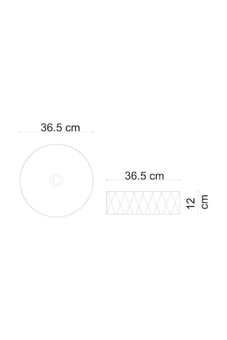 Lena E-W5001 Tezgah Üstü Lavabo Beyaz