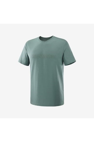 Salomon Bıg Logo Tee M North Atlantic// Erk T-shırt Lc2526700 Gri