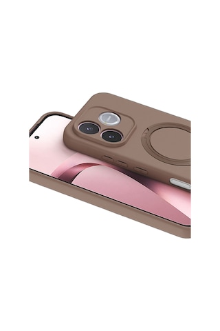 Newface - 10 - Huawei Honor 600 Lite Regal Magsafe Standlı Kapak - - Glblseme - Çöl Titanyum