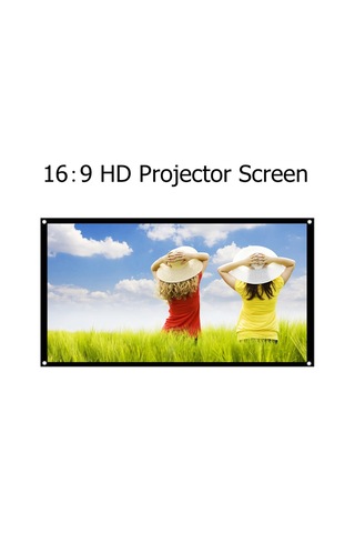 Lemestar 150 İnç Projeksiyon Ekranı 16:9 Hd Katlanabilir Taşınabilir Projeksiyon Ekranı K Çok Renkli-9