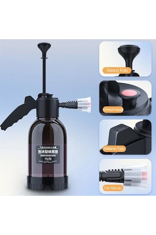 Polham 2 Litre Yüksek Basınçlı Araç Yıkama Köpük Püskürtücü El Pompası, Otomobil, Bahçe, Temizleme Pompası