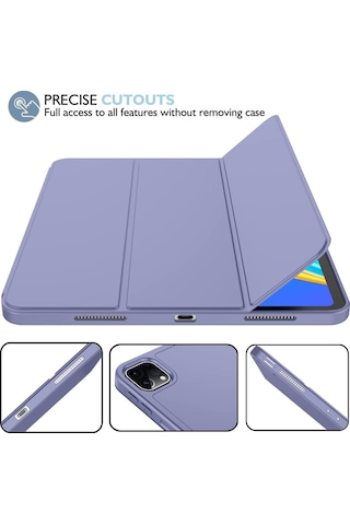 Apple Uyumlu iPad, Pro 11 2. Nesil 2020 Kılıf Kalem Bölmeli Smart Case A2