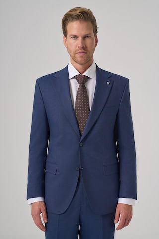Morven Erkek Lacivert Yünlü Trend Desenli Dynamic Fit Mono Yaka Takım Elbise 26mc001039200 Lacivert