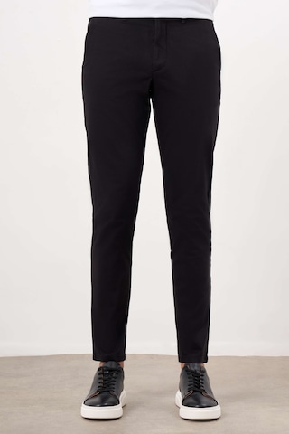 Erkek Siyah Mevsimlik Pamuk Yan Cep Slim Fit Chino Pantolon 24ys003012001 Siyah