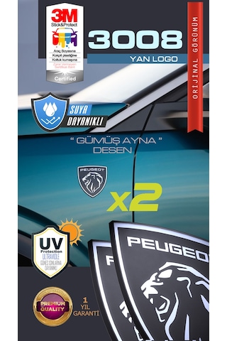 Peugeot Çamurluk & Ayna Altı Yeni Nesil Aslan Logo