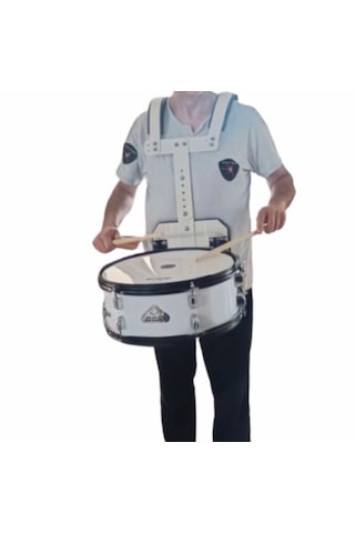 Jinbao 14''x5,5'' Bando Trampeti Beyaz Renkli Vurmalı Çalgılar İçin Dayanıklı Tasarım Jbmp1455 14''x5,5'' Bando Trampeti