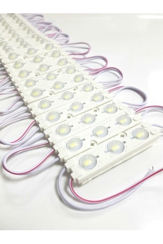Ledx Mercekli Beyaz Modül Led 12volt Üç Çipli - 20adet