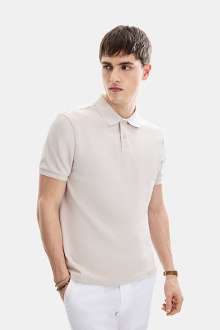 Backandbond Bej Regular Fit Örme Polo Yaka Tişört
