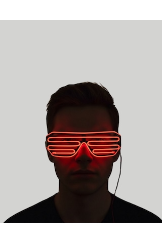 Gld-spt- Neon Gözlük Kırmızı