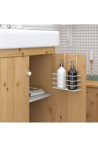 Teknotel Askılı Dolap İçi Tek Katlı Banyo&mutfak Rafı Beyaz Sf004 Beyaz