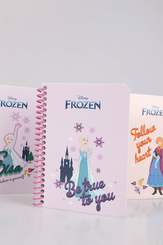 Dekomus İle Lisanslı Elsa Frozen "tekli" Spırallı A6 80 Yaprak Bloknot